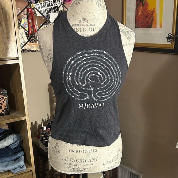 miraval Tops - Gray Miraval Resorts Women's Tank Top - Small